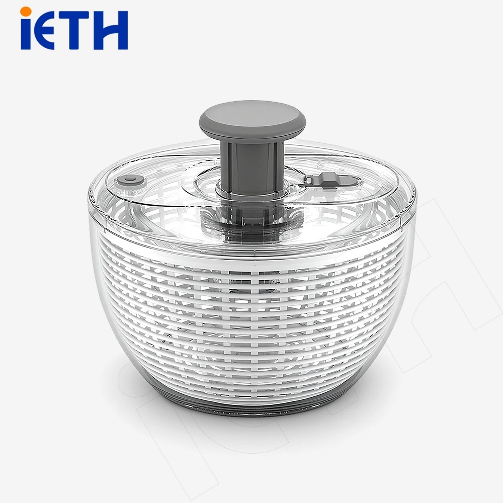 iETH เครื่องสลัดผัก 6ลิตร ใช้มือเดียว ลูกกลิ้งแนวตั้ง สะดวก รวดเร็ว สำหรับทำสลัดผักผลไม้ วัสดุเกรดอาหาร ส่งจากประเทศไทย ฟรีค่าส่ง