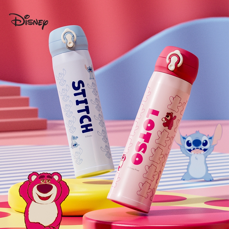 Disney 500ml สแตนเลส 316 ถ้วยสูญญากาศ  เด็กกระติกน้ําสูญญากาศขวดน้ํา Tumbler