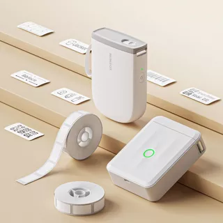 NIIMBOT Thermal Label Maker กระดาษ 3 ม้วนสติกเกอร์สีขาวกันน้ํา Tear-Resistant สําหรับ D11/D110 เครื่องพิมพ์ฉลาก Office & Home