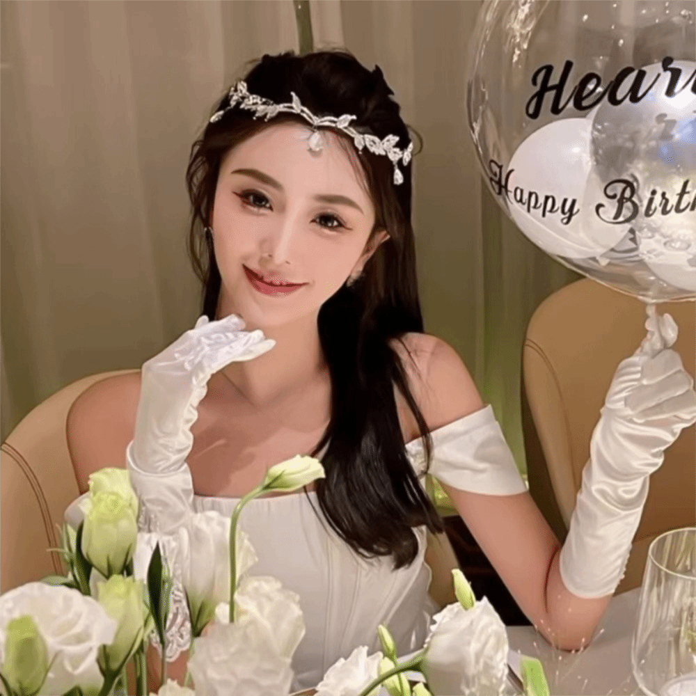 TRENDYO มงกุฎเจ้าสาว มงกุฎเงางาม มงกุฎเจ้าสาว หรูหรา เครื่องประดับผมแต่งงาน สําหรับเจ้าสาว