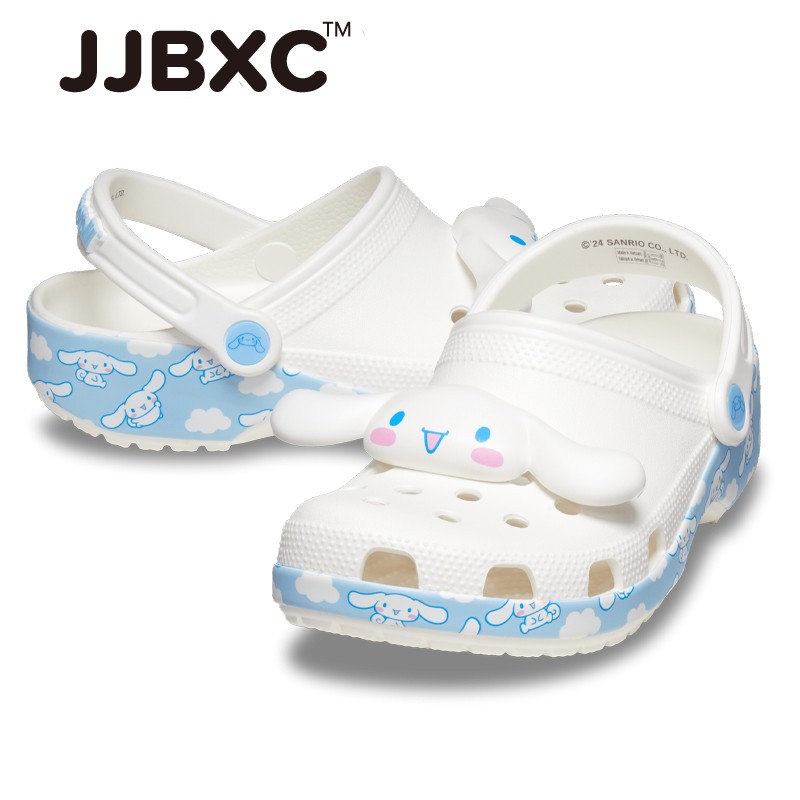 Cinnamoroll Classic Clog รองเท้าหัวโตผู้หญิง ลายการ์ตูนน่ารัก กันลื่น เบาสบาย รองเท้าแตะชายหาด รุ่น #210343