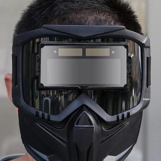 CODJAZZYLY แว่นตาเชื่อม, Auto Darkening แยกประเภทเครื่องเชื่อม, คุณภาพสูงที่ถอดออกได้ปรับ Band ทนต่อแรงกระแทก Face Protector ทํางานอุปกรณ์ป้องกัน