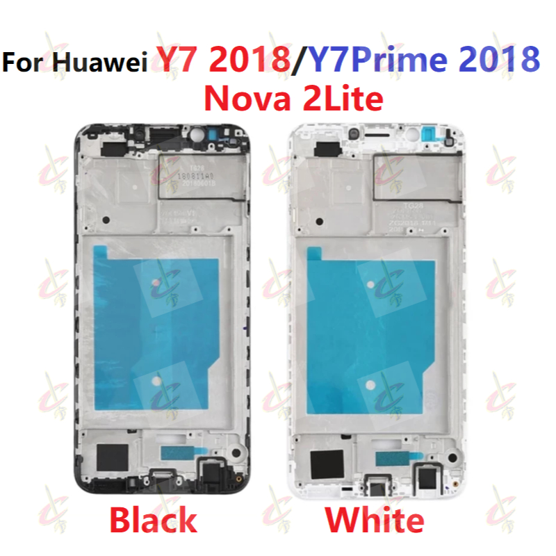 บอดี้ Body ฝาหลัง เคสกลาง กรอบหน้าจอ LCD สําหรับ Huawei Y7 Pro 2018