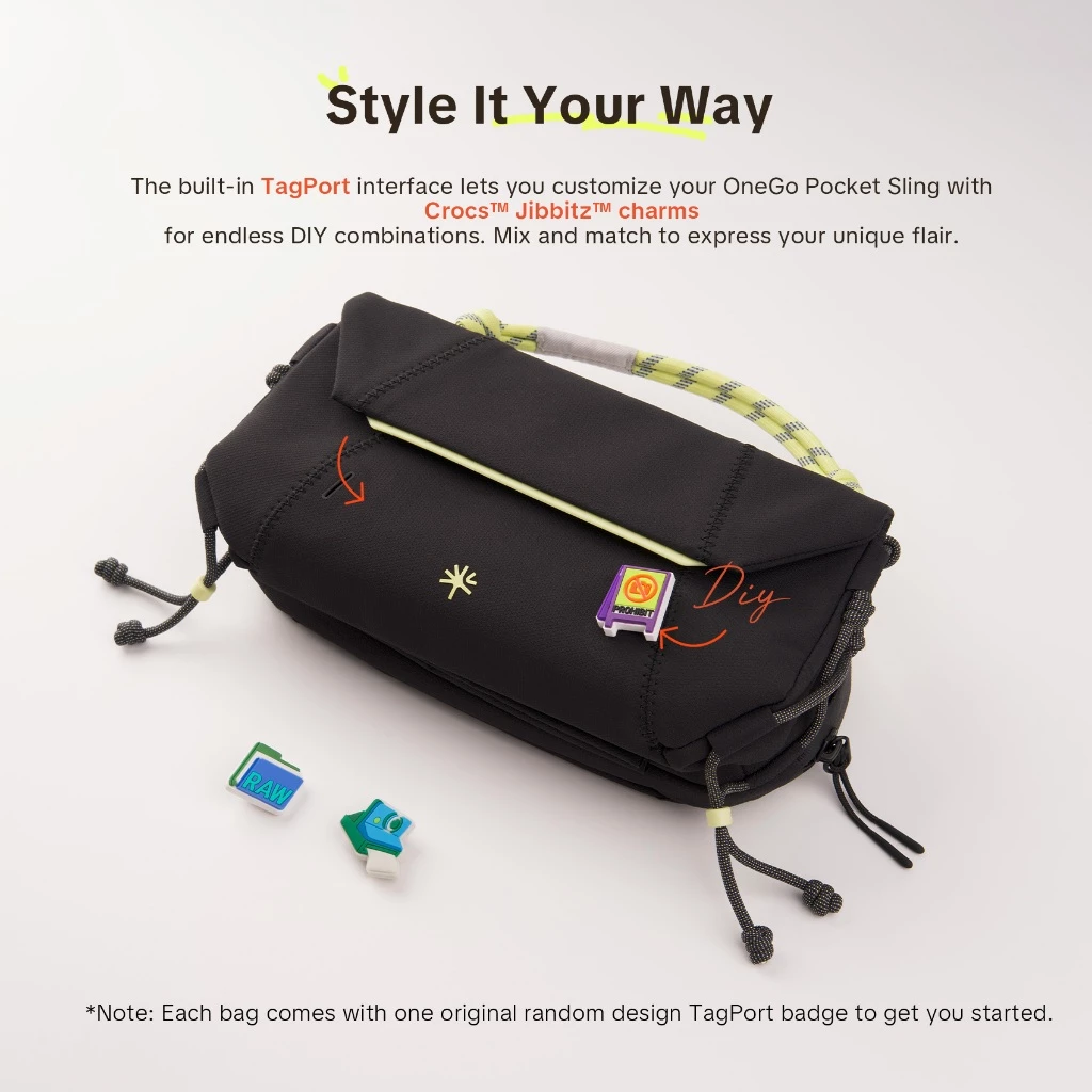 PGYTECH OneGo Pocket Sling -- กระเป๋าสะพายสําหรับกล้อง Pocket/Action,สมาร์ทโฟนแม่เหล็กQuick-accessน้ําหนักเบาสบายแบบพกพาTagPortซิปกันน้ําYKK thumbnail 3