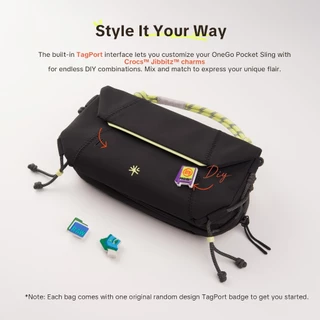 PGYTECH OneGo Pocket Sling -- กระเป๋าสะพายสําหรับกล้อง Pocket/Action,สมาร์ทโฟนแม่เหล็กQuick-accessน้ําหนักเบาสบายแบบพกพาTagPortซิปกันน้ําYKK
