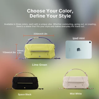 PGYTECH OneGo Pocket Sling -- กระเป๋าสะพายสําหรับกล้อง Pocket/Action,สมาร์ทโฟนแม่เหล็กQuick-accessน้ําหนักเบาสบายแบบพกพาTagPortซิปกันน้ําYKK