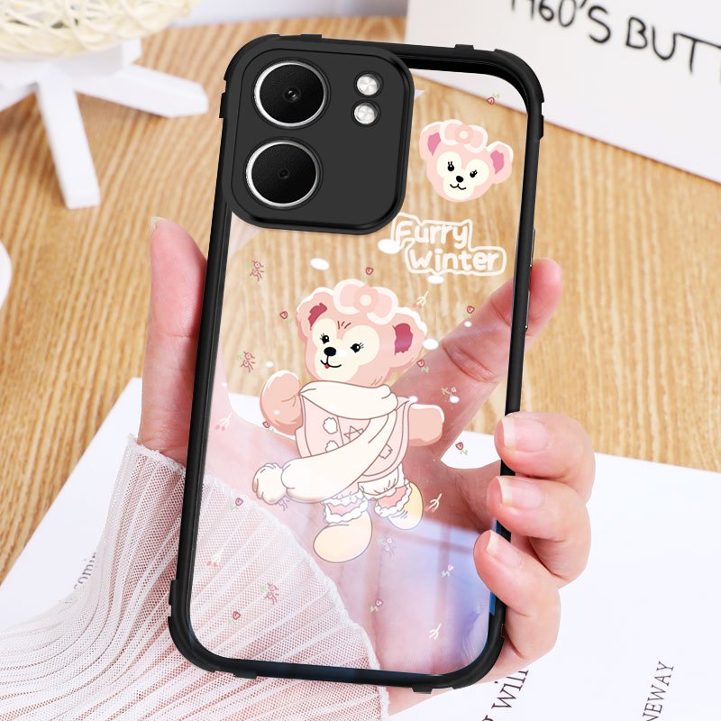 YBDปลอกสําหรับOPPO A5X 4G 5Gการ์ตูนน่ารักLena Bell HardอะคริลิคTPUกันชนล้างเคสโทรศัพท์