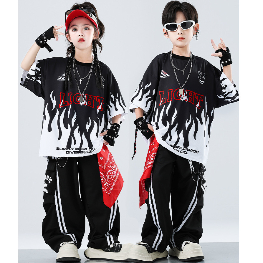 ชุดเต้นเด็ก ชุดเต้น เด็กผู้หญิง ชุดเต้นรํา ชุดแดนเซอร์ เด็กผู้ชาย ชุดฮิปฮอป ชุด Cover Dance ชุดซ้อมเต้น ชุดเซ็ทเด็ก กางเกง Hiphop