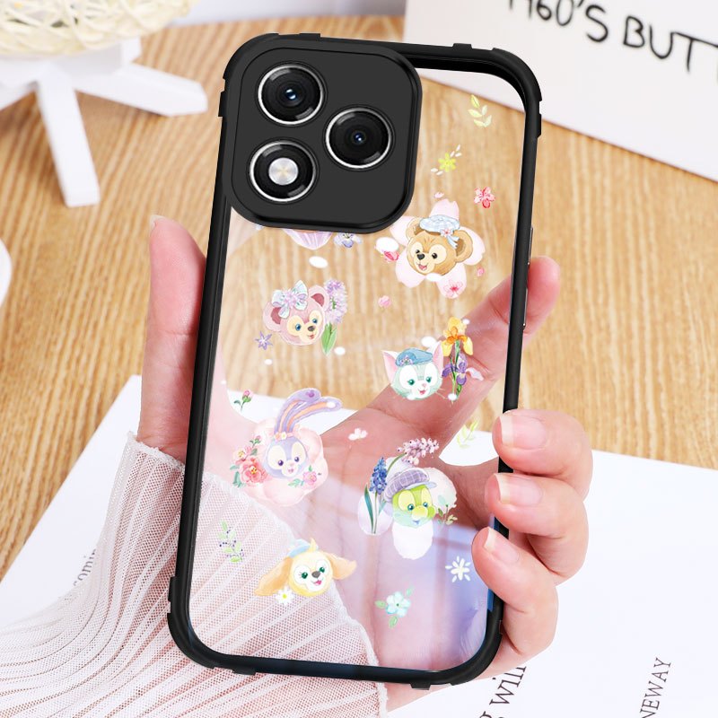 YBDปลอกสําหรับHonor 400 Lite 5G Honor 400 Proการ์ตูนน่ารักLena Bell HardอะคริลิคTPUกันชนล้างเคสโทรศั