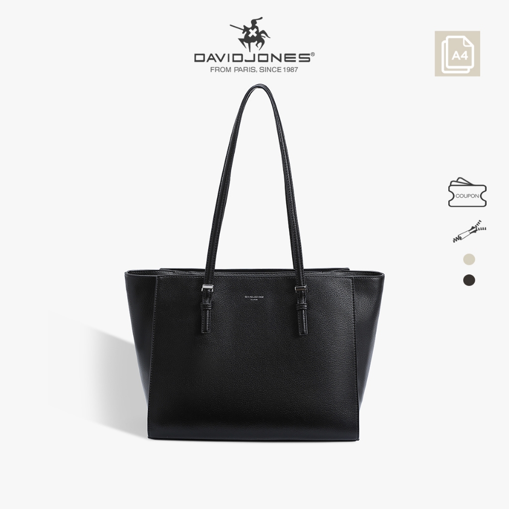 David Jones Paris Sophie กระเป๋า tote หนัง PU นุ่ม สำหรับผู้หญิง ฤดูใบไม้ร่วงฤดูหนาว