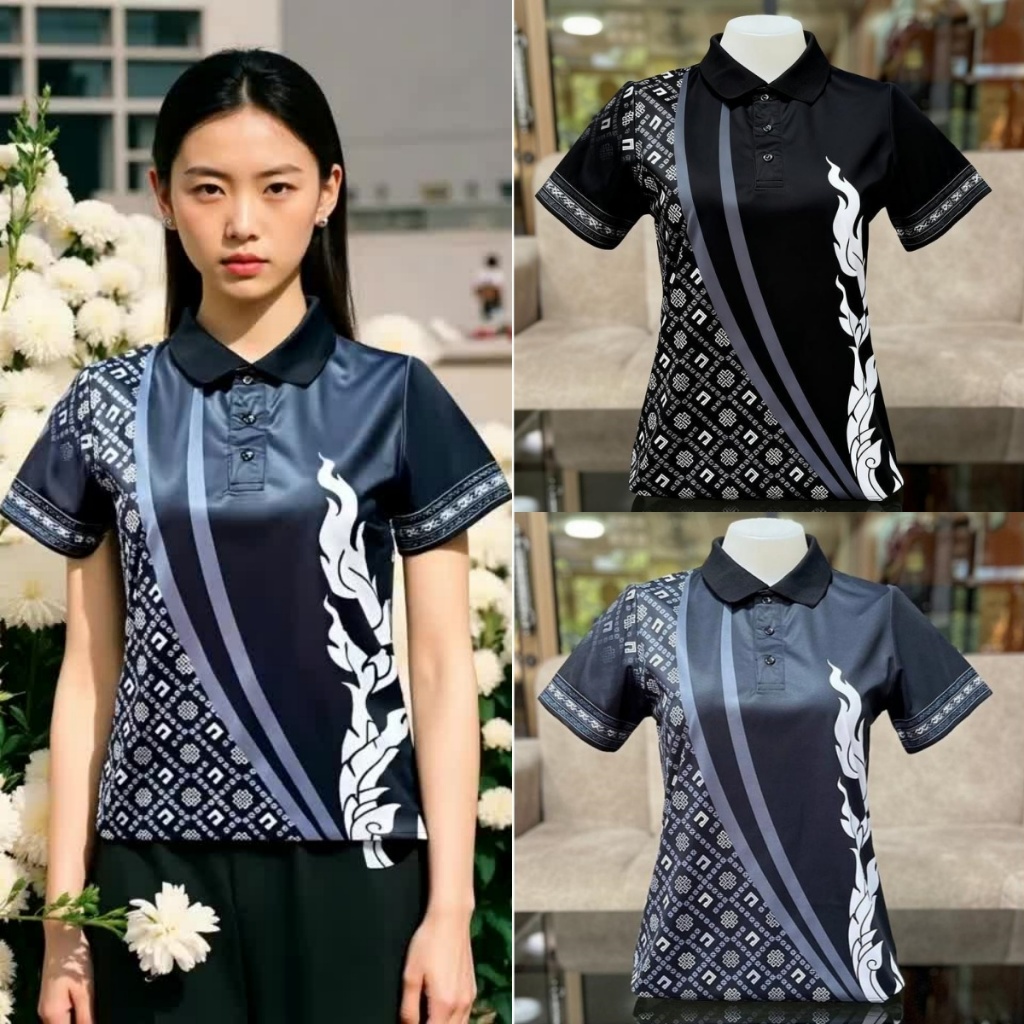 เสื้อโปโลสีดำสำหรับผู้ชายและผู้หญิง สวมใส่ง่ายทั้งงานธุรกิจและลำลอง เหมาะกับอากาศร้อนและกิจกรรมกลางแจ้ง