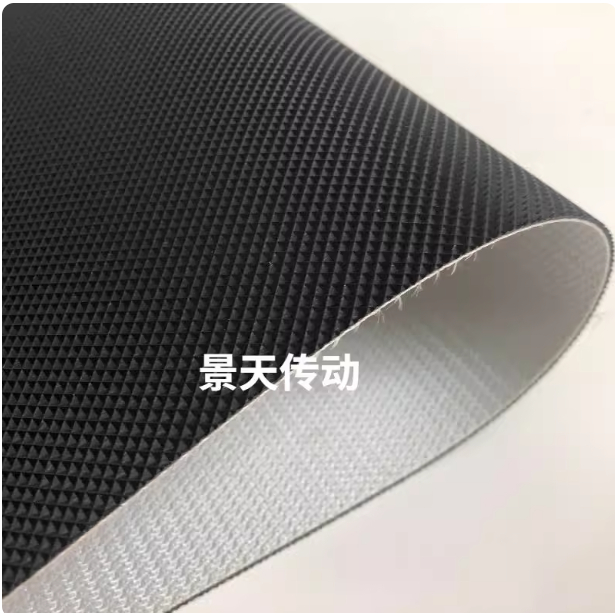 818mmx150mmx2mm สายพานลําเลียง PVC สีดํา