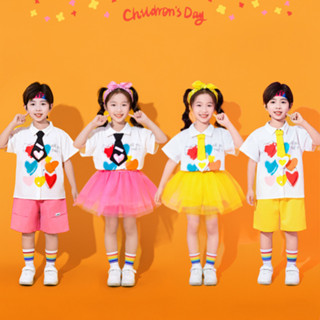 ชุดเซ็ทเด็ก ชุดเต้น ชุดเต้นเด็ก เด็กผู้หญิง ชุดเต้นรํา ชุดแด…