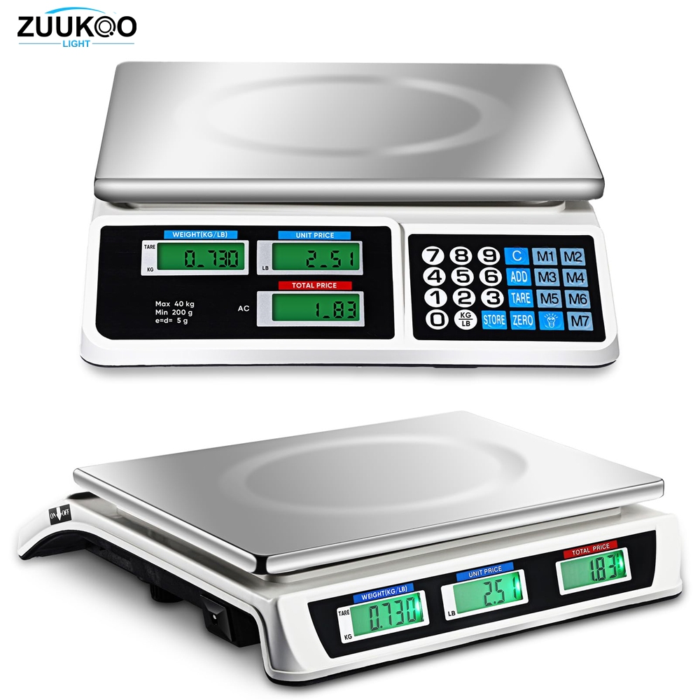 Zuukoo ตาชั่งดิจิตอล 40กก เครื่องชั่งดิจิตอล ตราชั่งดิจิตอล