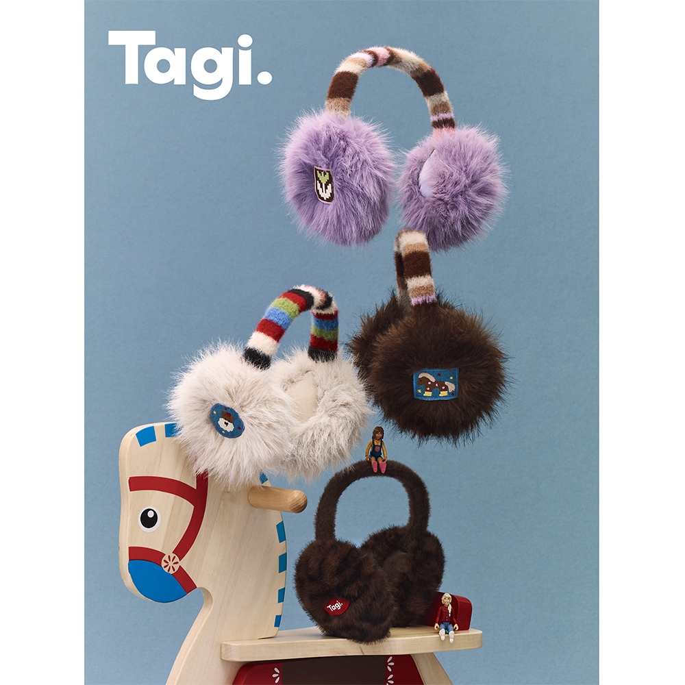 Tagi. Reunion Foldable Plush Earmuffs  ที่ครอบหูขนฟูแบบพับได้
