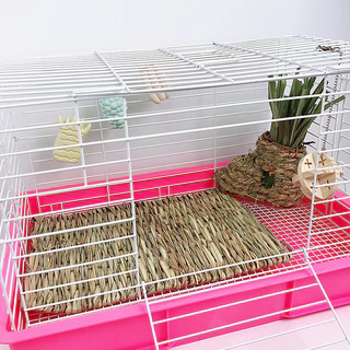 ที่นอนหญ้าแห้ง เสื่อหญ้ากระต่าย🐰🐹รองพื้นกรงกินได้ สำหรับ กระต่าย หนูตะเภา แฮมเตอร์ เม่น ดัมโบ้แรท