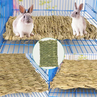ที่นอนหญ้าแห้ง เสื่อหญ้ากระต่าย🐰🐹รองพื้นกรงกินได้ สำหรับ กระต่าย หนูตะเภา แฮมเตอร์ เม่น ดัมโบ้แรท