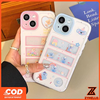 เหมาะสําหรับ OPPO Reno16F 16Pro 15F 15ProMax 14F 14Pro 13F 13Pro 12F 12Pro 11F 11Pro 10Pro 8T 8Z 7Z 6Z ดอกไม้เนยหมีปีนต้นไม้ Koala กันกระแทก TPU โทรศัพท์