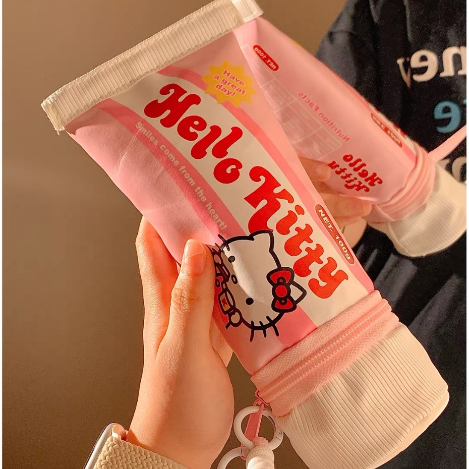 กล่องดินสอความจุขนาดใหญ่ กระเป๋าเก็บกระเป๋าสตางค์แมวน่ารัก กระเป๋าใส่ยาสีฟันสร้างสรรค์ เคสป้องกันกล้องแบบใช้มือถือ