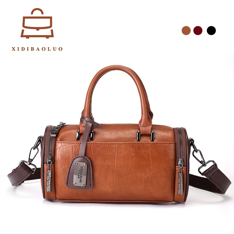 กระเป๋าหนังคุณภาพสูงสำหรับผู้หญิง ความจุขนาดใหญ่ ดีไซน์ขอบพิเศษ คงทนและไม่ง่ายต่อการเปลี่ยนรูปลักษณ์