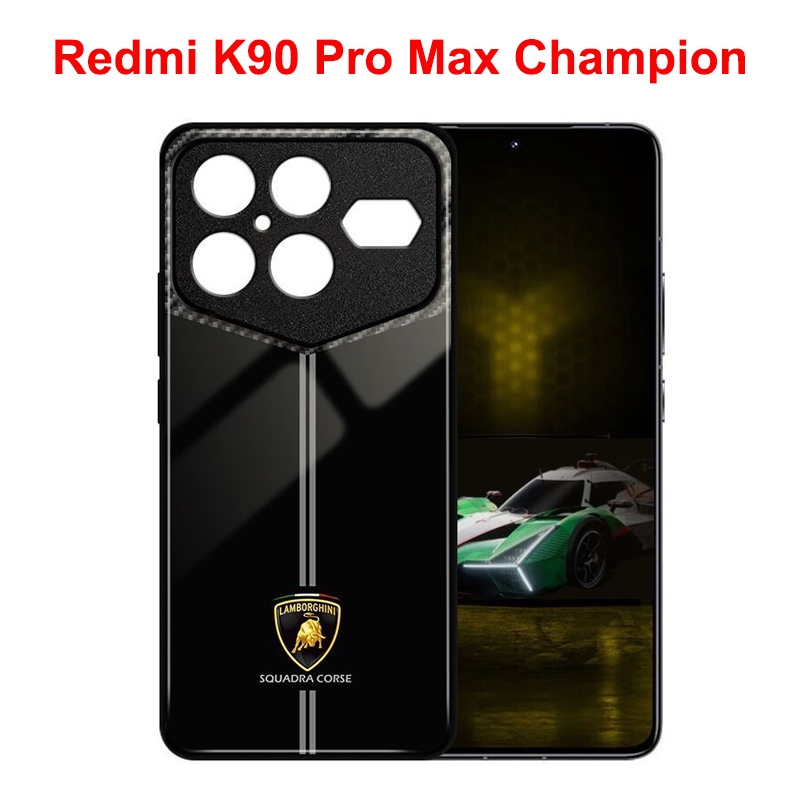 สําหรับ Redmi K90 Pro ฝาครอบ Redmi K90 Pro Max Champion Edition 9H กระจกนิรภัย Anti-knock Shell สําห