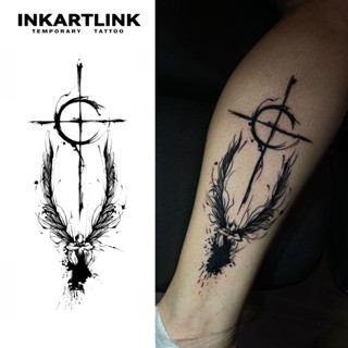 เอาชนะมังกรชั่วร้าย สติกเกอร์รอยสักชั่วคราว รอยสักมายากลกันน…