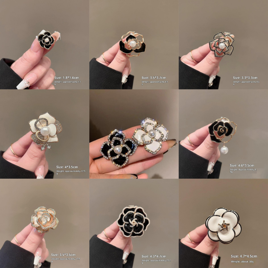 [ขาวดำ·ไว้ทุกข์]เข็มกลัดเกาหลีเข็มกลัดแฟชั่นเข็มกลัดวัสดุโลหะผสม ของขวัญวันเกิดสำหรับผู้หญิง