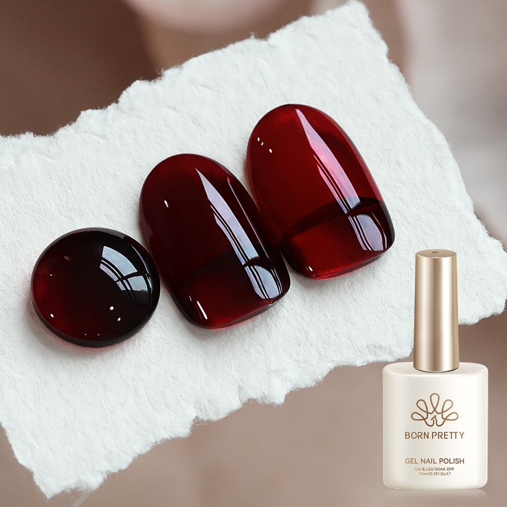 Born Pretty Scarlet ความร้อนสีแดงเล็บเจล Soak Off Vernis กึ่งถาวรปีใหม่สีฤดูใบไม้ผลิฤดูร้อน Series Manicuring 15ml – โปรปัง