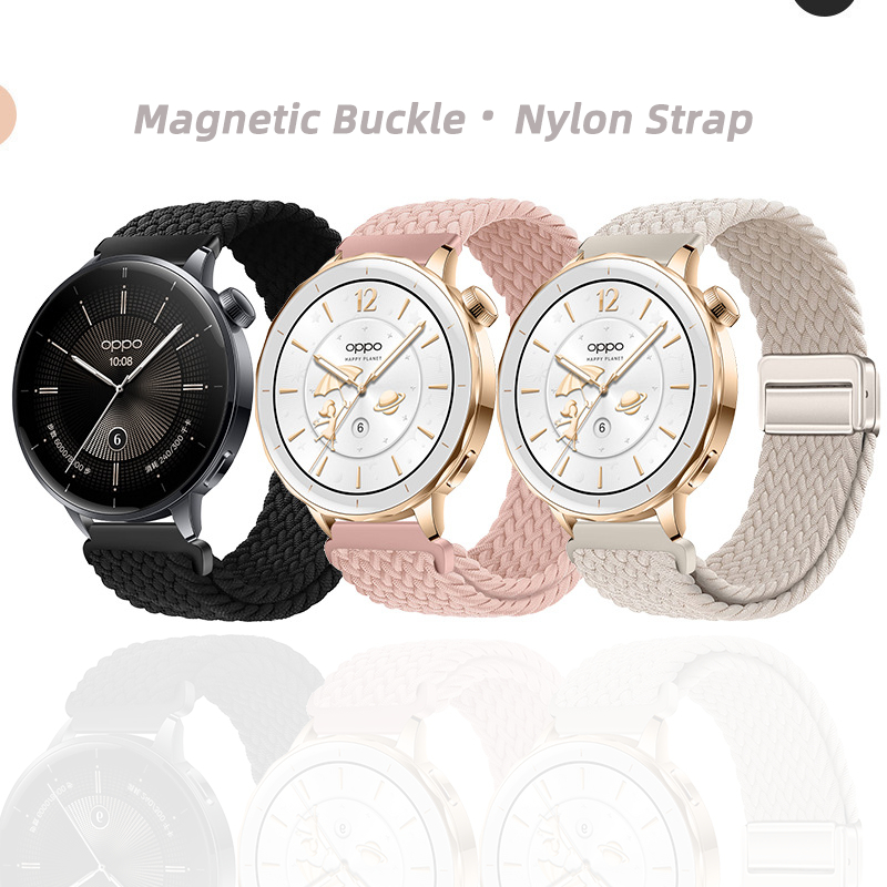 สําหรับ OPPO Watch X2 mini / X3 mini Magnetic Nylon Strap 18mm Strap