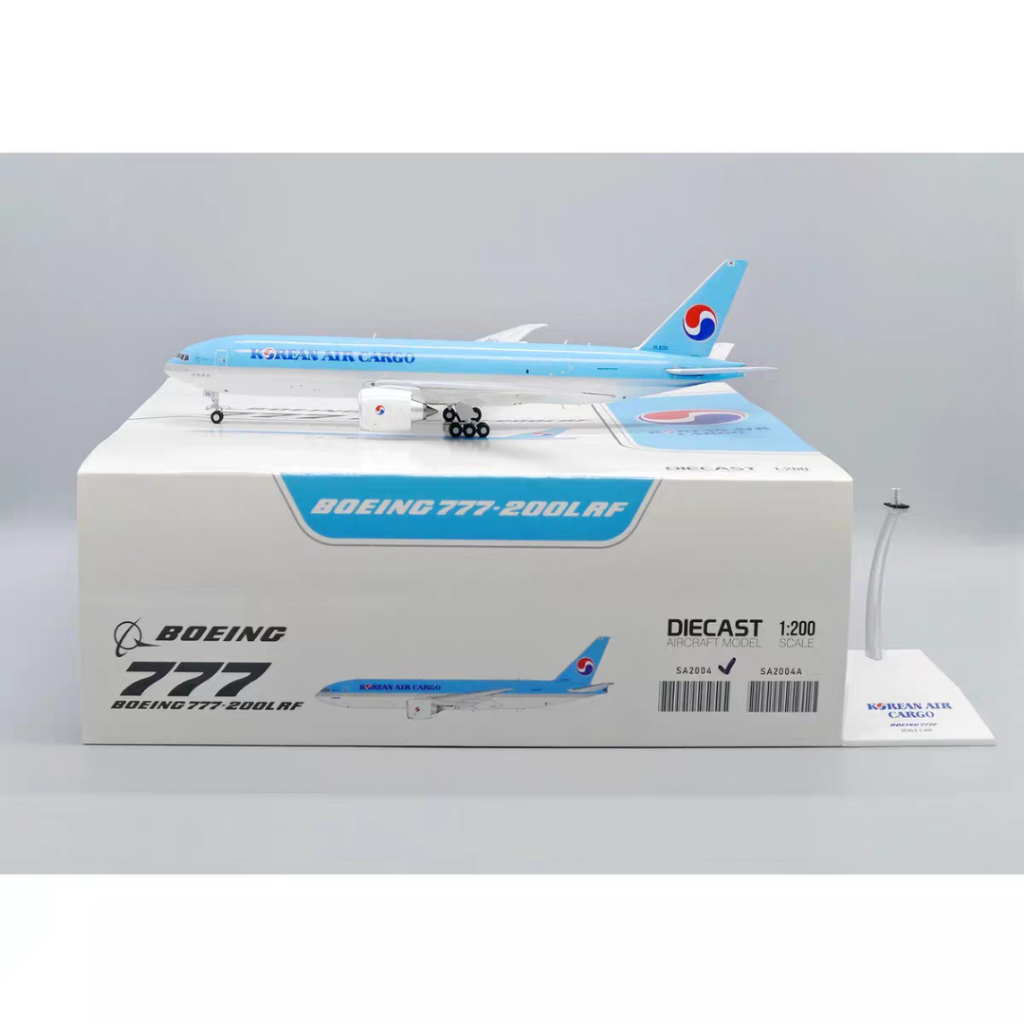 สินค้าใหม่ JC Wings SA2004 1: 200 เครื่องบินขนส่งสินค้าอากาศเกาหลี B777F HL8251 รุ่น