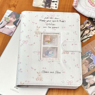 Bow Floral Card Book หนัง pu A5 Card Book หัวเข็มขัดแม่เหล็ก…