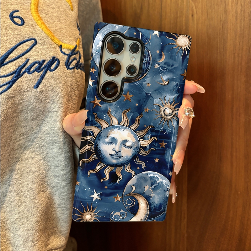 Cool Sun Pattern เคสป้องกันสองในหนึ่งเดียวเหมาะสําหรับ Samsung su22u s23 plus s23FE s24 s25 plus A55 A56 A36 เคสโทรศัพท์มือถือสองในหนึ่งเดียว