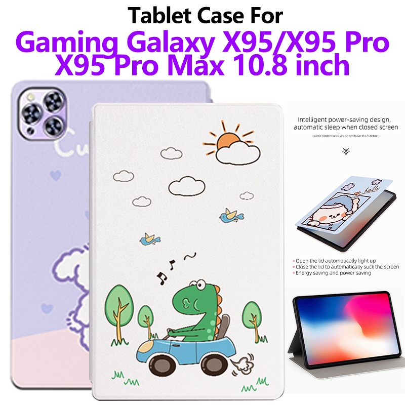 แฟชั่นการ์ตูนแท็บเล็ตสําหรับ Galaxy Tab X95 Pro 10.8 นิ้ว 2024 5G คุณภาพสูง PU หนัง Sweatproof NonSl