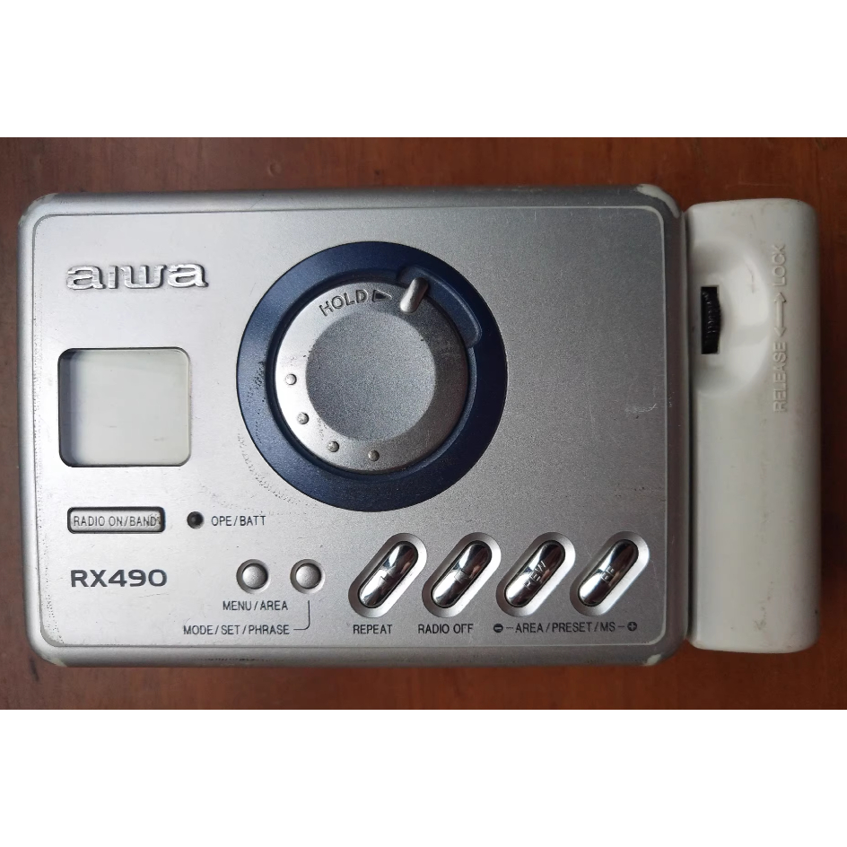 AIWA Walkman HS-RX490 ภายนอกเบอร์ 5 แบตเตอรี่กล่องเทป Walkman