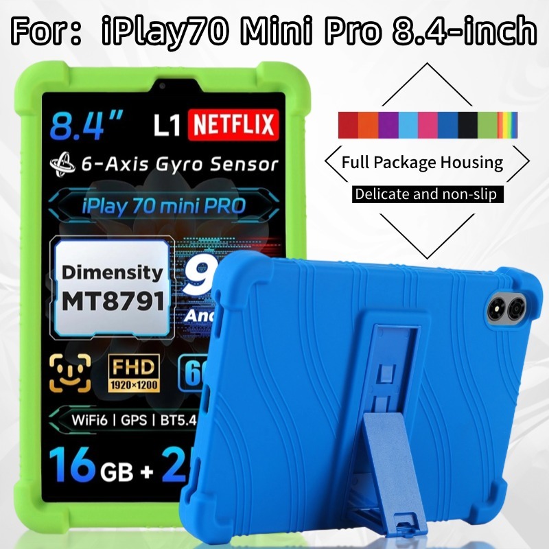 for Alldocube iPlay 70 Mini Pro 8.4 Inch Tablet Case Shockproof Soft Silicone Protective Case Stand Cover