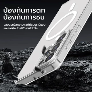OSGEER สําหรับ Samsung Galaxy S26 S25 S24 S23 S22 Ultra เคสแม่เหล็กใสสีเหลือง ทนทาน