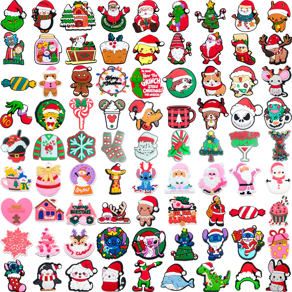 Hot 1 ชิ้น Christmas Collection charms การ์ตูน Pin รองเท้าอุปกรณ์เสริมตกแต่งรองเท้าแตะรองเท้าแตะหัวเข็มขัดผู้ใหญ่ของขวัญ