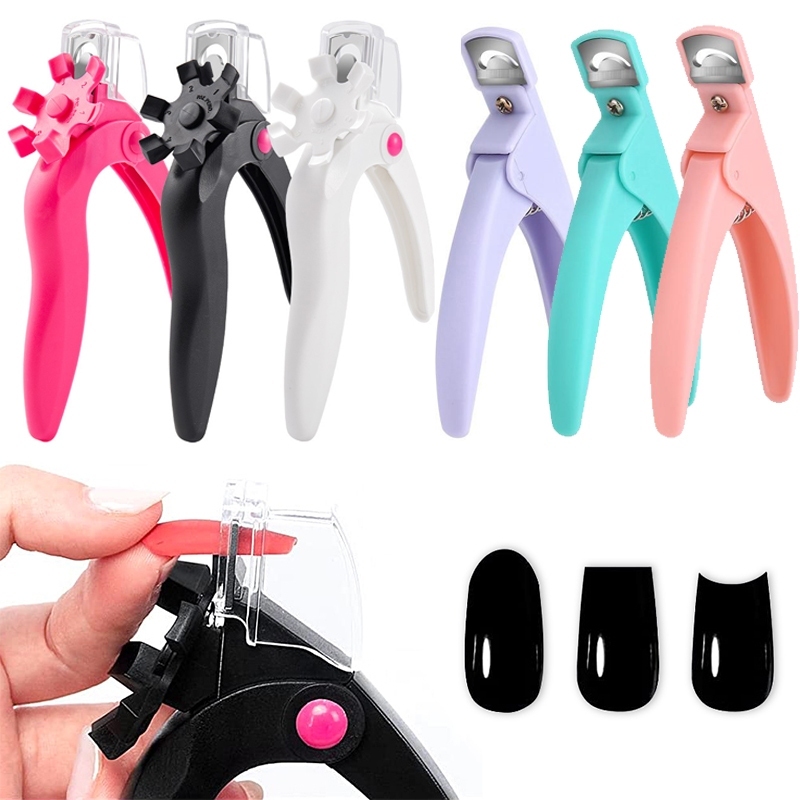 UR SUGAR กรรไกรตัดเล็บอเนกประสงค์ กรรไกรตัดเล็บปลอม รูปปรับปลอมเล็บ ความยาวที่วัดได้