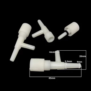 Aquarium 4 มม.Air ท่อเชื่อมต่อควบคุมวาล์ว Sucker Oxygenation อุปกรณ์เสริม Tee/ตรง/ข้อศอก/Y-shape/3-Way น้ําท่อ Air ปั๊มข้อต่อ