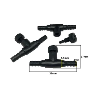Aquarium 4 มม.Air ท่อเชื่อมต่อควบคุมวาล์ว Sucker Oxygenation อุปกรณ์เสริม Tee/ตรง/ข้อศอก/Y-shape/3-Way น้ําท่อ Air ปั๊มข้อต่อ