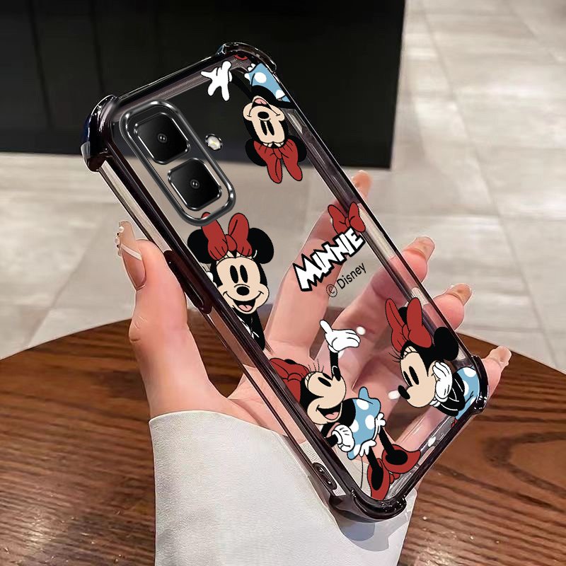 Infinix Smart 10 X6725 X6725B Smart10 Plus Minnie Mouse เคสโทรศัพท์โปร่งใสกันกระแทกกรณียาง