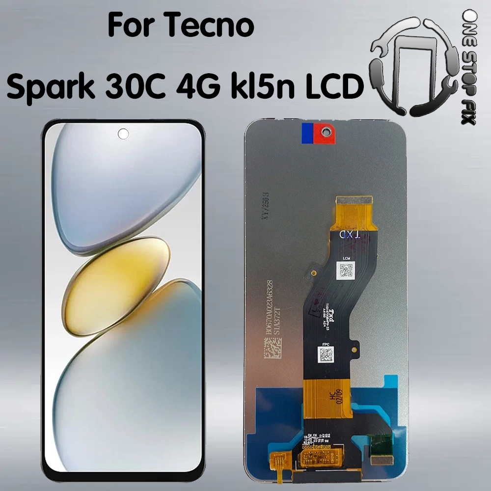 6.7 "KL5 LCD สําหรับ Tecno Spark 30C 4G kl5n จอแสดงผล LCD Touch Panel Screen Digitizer Assembly