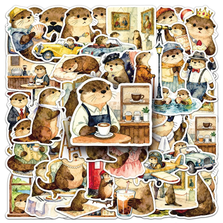 น่ารัก50ชิ้นการ์ตูนนากสติกเกอร์สําหรับโทรศัพท์แล็ปท็อปสมุดภาพศิลปะหมวกกันน็อคสติ๊กเกอร์กราฟฟิตีกันน้ํา ทําเอง