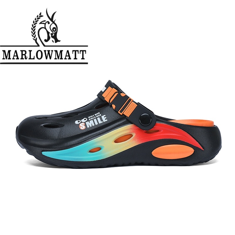 รองเท้าแตะผู้ชาย Marlowmatt | สีสันสดใส | กันลื่นกันน้ําน้ําหนักเบา | รองเท้าแตะแฟชั่น