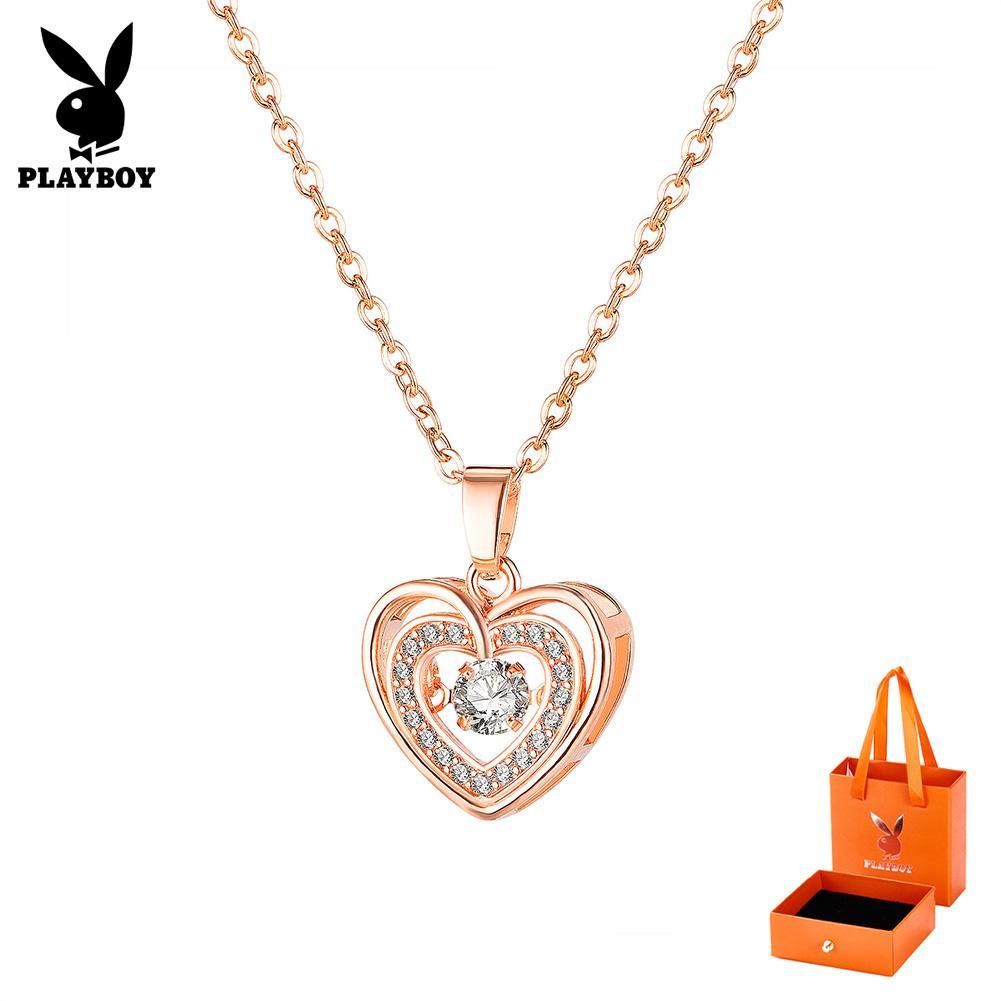 PLAYBOY 029 สร้อยคอทองคำกุหลาบสำหรับผู้หญิง เครื่องประดับ