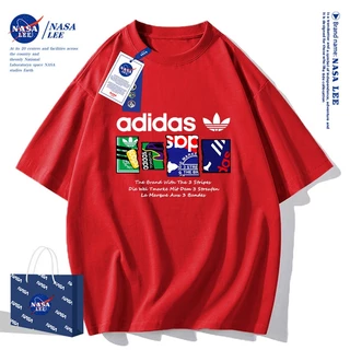 NASA เสื้อยืด 2025 ผ้าฝ้ายแท้ โลโก้เท่ ใส่สบาย ไม่ร้อน เหมาะกับทุกสไตล์