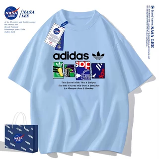 NASA เสื้อยืด 2025 ผ้าฝ้ายแท้ โลโก้เท่ ใส่สบาย ไม่ร้อน เหมาะกับทุกสไตล์