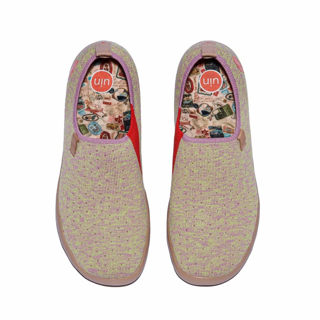 UIN Toledo I รองเท้าผ้าใบสตรี สันทนาการ รองเท้าท่องเที่ยว-Toledo Knitted