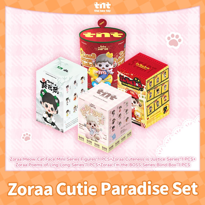 TNTSPACE Zoraa Cutie Paradise Combo Set Blind Box Figure Birthday Gifts Action Toys