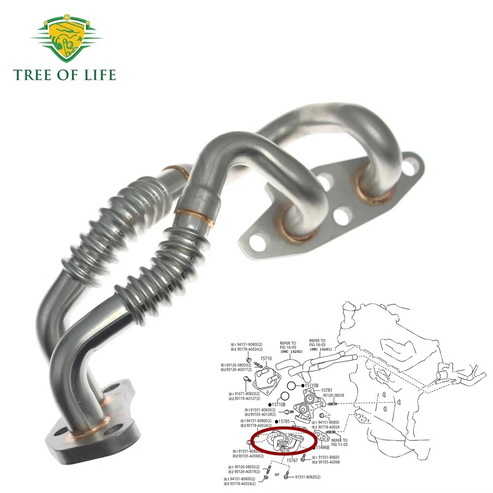 เครื่องยนต์น้ํามัน Cooler Lower Pipe สําหรับ TOYOTA HIGHLANDER SIENNA 3.5L V6 2GRFKS 2017-2022 15767